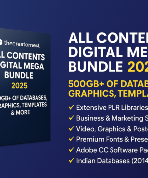 All Contents Digital Mega Bundle (2025) with resale rights